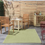 Nourison Essentials 4' x 6' Green Fabric Outdoor Area Rug (4' x 6')