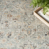 Nourison Oushak Home Traditional Light Grey 4'1" x 5'11" Area -Rug, Easy -Cleaning, Non Shedding, Bed Room, Living Room, Dining Room, Kitchen (4x6)