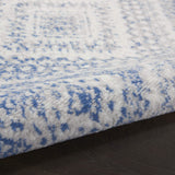 Nourison Whimsicle Tribal Ivory Blue 4' x 6' Area Rug, Easy Cleaning, Non Shedding, Bed Room, Living Room, Dining Room, Kitchen (4x6)