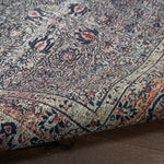Nourison Brilliance Machine Washable Traditional Vintage Emerald 2' x 6' Area Rug, Easy Clean, Non Shedding, Bed Room, Living Room, Dining Room, Kitchen (2x6)