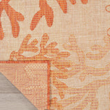 Nourison Garden Oasis Indoor/Outdoor Coral 5' x 7' Area Rug, Easy-Cleaning, Non Shedding, Bed Room, Living Room, Dining Room, Backyard, Deck, Patio (5x7)