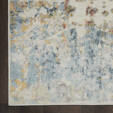 Nourison Trance Abstract Ivory/Multi 3'11" x 5'11" Area -Rug, Easy -Cleaning, Non Shedding, Bed Room, Living Room, Dining Room, Kitchen (4x6)