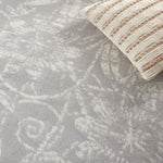 Nourison Whimsicle Floral Grey 4' x 6' Area Rug, Easy Cleaning, Non Shedding, Bed Room, Living Room, Dining Room, Kitchen (4x6)