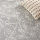 Nourison Whimsicle Floral Grey 4' x 6' Area Rug, Easy Cleaning, Non Shedding, Bed Room, Living Room, Dining Room, Kitchen (4x6)