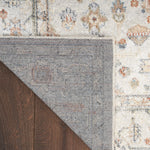 Nourison Astra Machine Washable Traditional Grey/Multi 2'2" x 4' Area Rug, Non Shedding, Easy Clean Bed Room, Living Room, Dining Room, Kitchen (2x4)