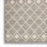Nourison Grafix Moroccan Grey 5'3" x 7'3" Area Rug, Easy Cleaning, Non Shedding, Bed Room, Living Room, Dining Room, Kitchen (5x7)