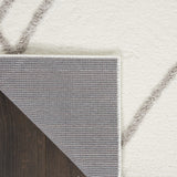 Nourison Feather Soft Shabby Chic Ivory Grey 3'11" x 5'11" Area -Rug, Easy -Cleaning, Non Shedding, Bed Room, Living Room, Dining Room, Kitchen (4x6)