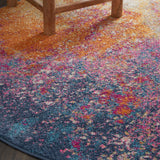Nourison Passion 5' x Round Multicolor Fabric Modern Area Rug (5' Round)