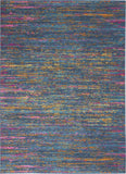 Nourison Passion Abstract Blue/Multicolor 3'9" x 5'9" Area Rug, Easy Clean, Non Shedding, Bed Room, Living Room, Dining Room, Kitchen (4x6)