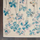 Nourison TRA04 Tranquil Bohemian Floral Ivory Area Rug 4' X 6'