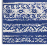 Nourison Whimsicle Tribal Navy Ivory 3' x 5' Area Rug, Easy Cleaning, Non Shedding, Bed Room, Living Room, Dining Room, Kitchen (3x5)
