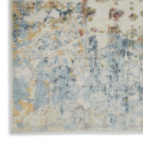 Nourison Trance Abstract Ivory/Multi 3'11" x 5'11" Area -Rug, Easy -Cleaning, Non Shedding, Bed Room, Living Room, Dining Room, Kitchen (4x6)