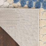 Nourison Aloha 42" x 66" Polypropylene Fabric Rug in Blue/Gray Finish