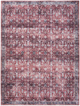 Nourison Brilliance Machine Washable Traditional Vintage Brick/Ivory 5'3" x 7'3" Area -Rug, Easy -Cleaning, Non Shedding, Bed Room, Living Room, Dining Room, Kitchen (5x7)