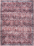 Nourison Brilliance Machine Washable Traditional Vintage Brick/Ivory 5'3" x 7'3" Area -Rug, Easy -Cleaning, Non Shedding, Bed Room, Living Room, Dining Room, Kitchen (5x7)