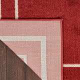 Nourison Essentials Indoor/Outdoor Brick/Ivory 2' x 4' Area-Rug, Easy-Cleaning, Non Shedding, Bed Room, Living Room, Dining Room, Backyard, Deck, Patio (2x4)