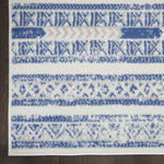 Nourison Whimsicle Tribal Ivory Blue 4' x 6' Area Rug, Easy Cleaning, Non Shedding, Bed Room, Living Room, Dining Room, Kitchen (4x6)