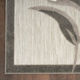 Nourison Aloha Beige 2' x 6' Area Rug Easy Clean, Non Shedding, Bed Room, Living Room, Dining Room, Kitchen (6' Runner)