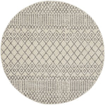 Nourison Passion Bohemian Ivory/Grey 4' x Round Area -Rug, Easy -Cleaning, Non Shedding, Bed Room, Living Room, Dining Room, Kitchen (4 Round)