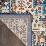 Nourison Passion Moroccan Blue/Multicolor 1'10" x 2'10" Area -Rug, Easy -Cleaning, Non Shedding, Bed Room, Living Room, Dining Room, Kitchen (2x3)
