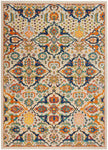Nourison Allur Traditional Ivory/Multi 3' x 5' Area-Rug, Easy-Cleaning, Non Shedding, Bed Room, Living Room, Dining Room, Kitchen (3x5)