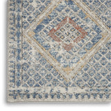 Nourison Concerto Vintage Blue/Ivory 2'2" x 10' Area -Rug, Easy -Cleaning, Non Shedding, Bed Room, Living Room, Dining Room, Kitchen (2x10)