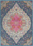 Nourison Passion Farmhouse Multicolor 3'9" x 5'9" Area -Rug, Easy -Cleaning, Non Shedding, Bed Room, Living Room, Dining Room, Kitchen (4x6)