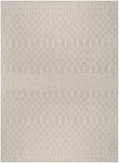 Nourison Positano Indoor/Outdoor Light Grey 9' x 12' Area Rug, Easy Cleaning, Non Shedding, Bed Room, Living Room, Dining Room, Backyard, Deck, Patio (9x12)