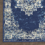 Nourison Grafix 2'3" x 10' Navy Blue Transitional Indoor Rug