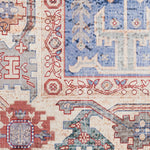 Nourison Vintage Home Bohemian Blue 3'9" x 5'9" Area Rug, Easy Clean, Non Shedding, Bed Room, Living Room, Dining Room, Backyard, Deck, Patio (4x6)