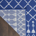 Nourison Whimsicle Moroccan Navy 4' x 6' Area Rug, Easy Cleaning, Non Shedding, Bed Room, Living Room, Dining Room, Kitchen (4x6)