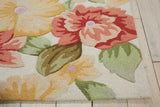 Nourison Fantasy Floral Cream 3'6'' x 5'6'' Area-Rug, Easy-Cleaning, Non Shedding, Bed Room, Living Room, Dining Room, Kitchen (3x5)