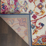 Nourison Vintage Ivory/Multi 5'3" x 7'3" Area Rug - Easy Clean, Non Shedding, Bed Room, Living Room, Dining Room, Kitchen (5' x 7')