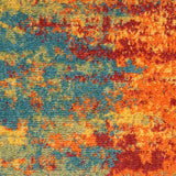 Nourison Essentials Indoor/Outdoor Flame 4' x 6' Area -Rug, Easy -Cleaning, Non Shedding, Bed Room, Living Room, Dining Room, Backyard, Deck, Patio (4x6)