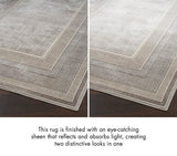 Nourison Glam Modern Ivory Multicolor 2'3" x 7'6" Area -rug, Easy -cleaning, Non Shedding, Bed Room, Living Room, Dining Room, Kitchen (2x8)