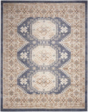 Nourison Serenity Home Vintage Ivory Blue 5'3" x 7'3" Area -Rug, Easy -Cleaning, Non Shedding, Bed Room, Living Room, Dining Room, Backyard, Deck, Patio (5x7)" }