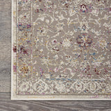 Nourison Vintage Vita Grey/Multi 2'2" x 7'6" Area Rug (8' Runner), 2'2"X7'6",