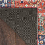 Nourison Fulton Traditional Rust 5' x 7' Area -Rug, Easy -Cleaning, Non Shedding, Bed Room, Living Room, Dining Room, Kitchen (5x7)