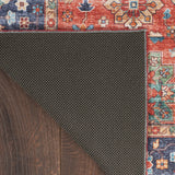 Nourison Fulton Traditional Rust 5' x 7' Area -Rug, Easy -Cleaning, Non Shedding, Bed Room, Living Room, Dining Room, Kitchen (5x7)