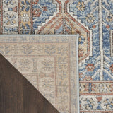 Nourison Concerto Bohemian Blue/Multi 3'9" x 5'9" Area -Rug, Easy -Cleaning, Non Shedding, Bed Room, Living Room, Dining Room, Kitchen (4x6)