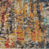 Nourison Celestial Multicolor 2'2" x 3'9" Area Rug, Abstract, Non Shedding, Easy Cleaning Bed Room, Living Room, Dining Room, Kitchen, (2' x 4')
