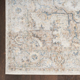 Nourison Astra Machine Washable Bohemian Silver Grey 5'3" x 7' Area Rug, Easy Clean, Non Shedding, Bed Room, Living Room, Dining Room, Kitchen (5x7)