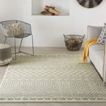 Nourison Passion Bohemian Ivory/Grey 3'9" x 5'9" Area Rug, Easy Clean, Non Shedding, Bed Room, Living Room, Dining Room, Kitchen (4x6)