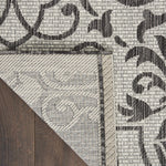 Nourison Garden Party Ivory/Charcoal 2' x 4' Area Rug, 2'2" x 3'9"