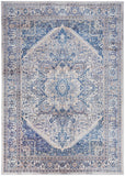 Nourison Vintage Home Bohemian Beige Blue 6' x 9' Area -Rug, Easy -Cleaning, Non Shedding, Bed Room, Living Room, Dining Room, Backyard, Deck, Patio (6x9)