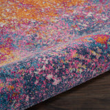Nourison Passion 5' x Round Multicolor Fabric Modern Area Rug (5' Round)
