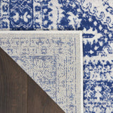 Nourison Whimsicle Traditional Ivory Navy 2' x 3' Area Rug, Easy Cleaning, Non Shedding, Bed Room, Living Room, Dining Room, Kitchen (2x3)
