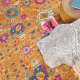 Nourison Passion Sun 3'9" x 5'9" Area -rug, Boho, Moroccan, Bed Room, Living Room, Dining Room, Kitchen, Easy -cleaning, Non Shedding, (4' x 6')