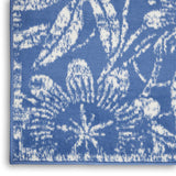 Nourison Whimsicle Floral Blue 2' x 8' Area Rug, Easy Cleaning, Non Shedding, Bed Room, Living Room, Dining Room, Kitchen (2x8)