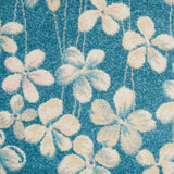 Nourison TRA04 Tranquil Bohemian Floral Turquoise Area Rug 4' X 6'